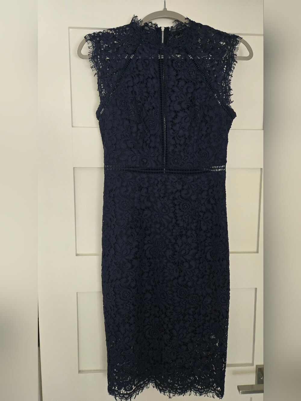 Bardot Navy Floral Lace Dress